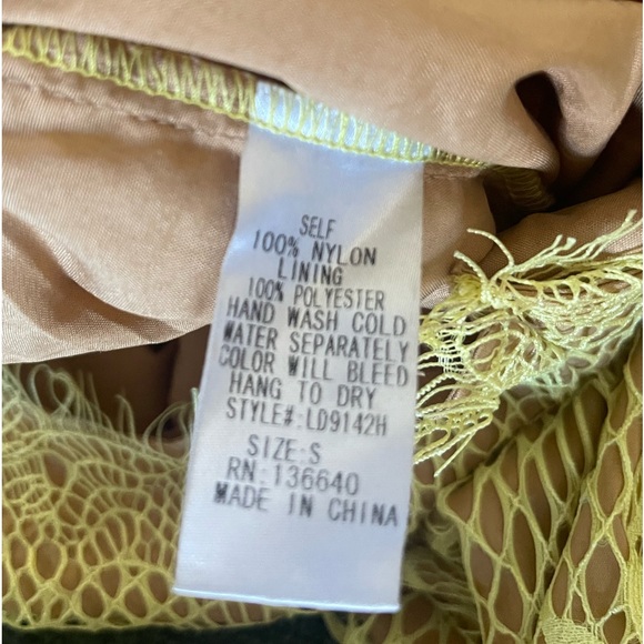 Self Yellow and Tan dress - Picture 4 of 5